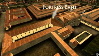 Animation of ancient Roman Fort in Caerleon Wales [upl. by Alyad985]