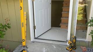 Jeld Wen Front Door Installation  Really crappy products and craftsmanship PART 1 [upl. by Tarsuss]