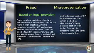 What is Difference Between Fraud amp Misrepresentation [upl. by Dominy239]