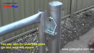 Gate Latch 2 way for round pipe and square [upl. by Myles778]