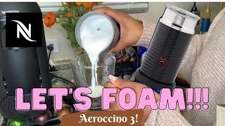 How To Foam Milk With Aeroccino 3 Make Coffee With Foam Tips amp Tricks  Easy Foamed Latte Recipe [upl. by Leummas]