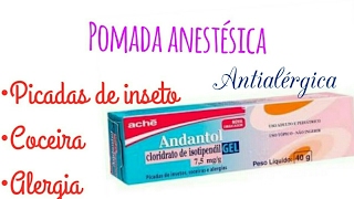 Resenha PomadaAndantol Gel [upl. by Kelci]