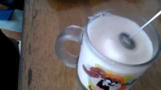 Aerolatte Review Frothing Cold Milk In Under 1 Minute [upl. by Ydnew]